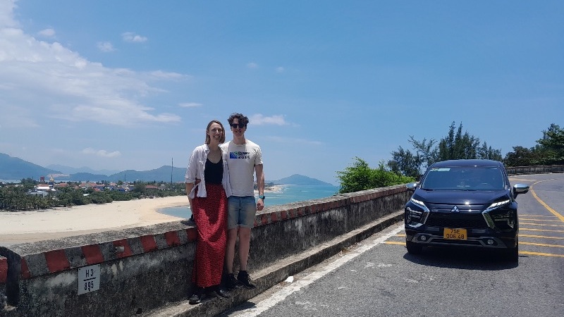 Private car transfer from Hue to Da Nang Airport with a professional driver, offering a comfortable and convenient journey through Central Vietnam.