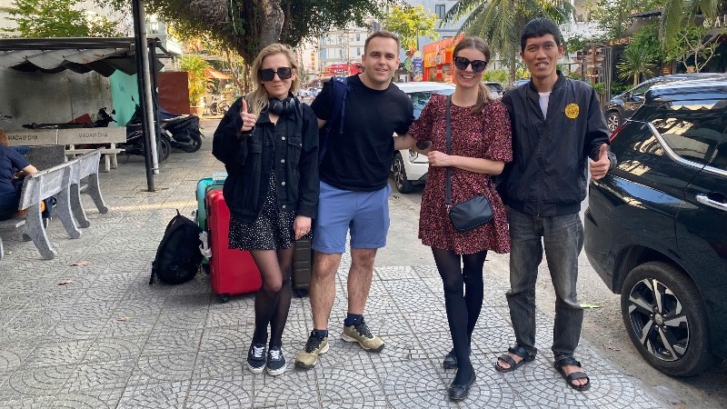 Affordable private driver in Hue, Vietnam providing transportation for tourists to the Imperial City, royal tombs, and local attractions.