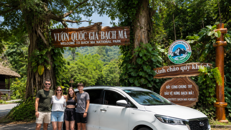 Hue to Bach Ma National Park by Private Car